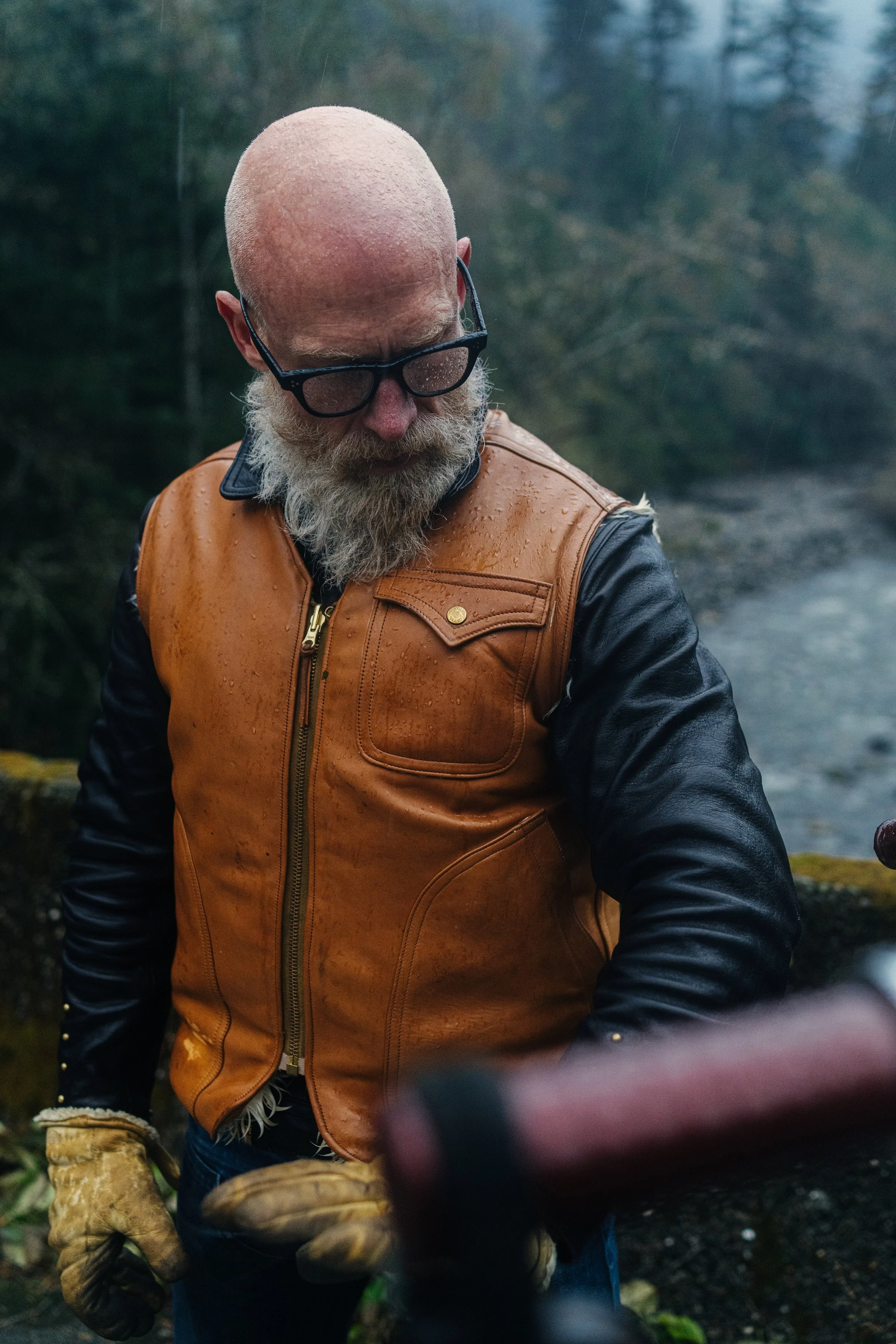 Black Bear Brand Northern Dream reversible VEST - Horween